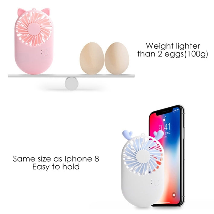 Portable Mini USB Charging Pocket Fan with 3 Speed Control - HoMEdemic™ 