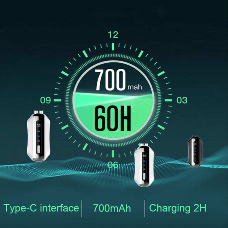 Portable Negative Ion Air Purifier Home Hanging Neck Purifier, Style: Chain Style (Black) - HoMEdemic™ 