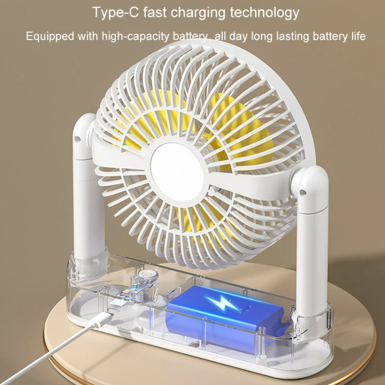 Portable Retractable USB Home Desktop Fan Large Wind Power Outdoor Ceiling Fan, Model: Charging Model - HoMEdemic™ 