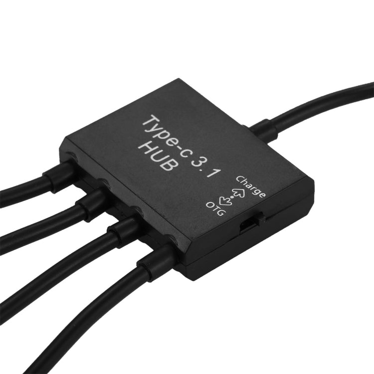 Portable USB-C / Type-C Male to 3 USB Ports Female + Micro USB Female Power Charging OTG HUB Cable Connector Splitter, 3 Ports USB + Micro USB - HoMEdemic™ 