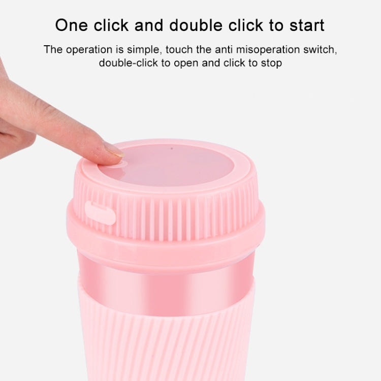 Portable USB Rechargeable Mini Household Electric Fruit Juicer(Pink) - HoMEdemic™ 