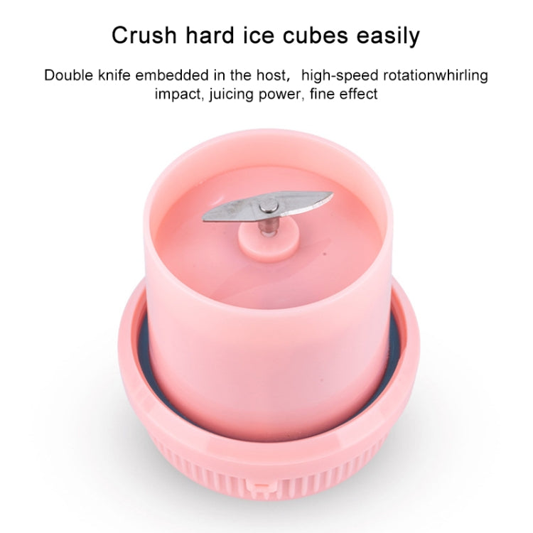 Portable USB Rechargeable Mini Household Electric Fruit Juicer(Pink) - HoMEdemic™ 