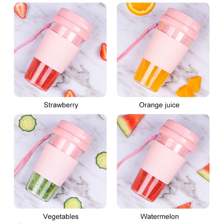 Portable USB Rechargeable Mini Household Electric Fruit Juicer(Pink) - HoMEdemic™ 
