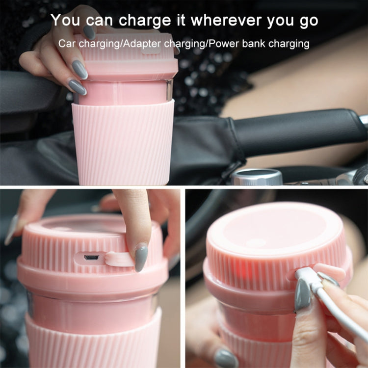 Portable USB Rechargeable Mini Household Electric Fruit Juicer(Pink) - HoMEdemic™ 