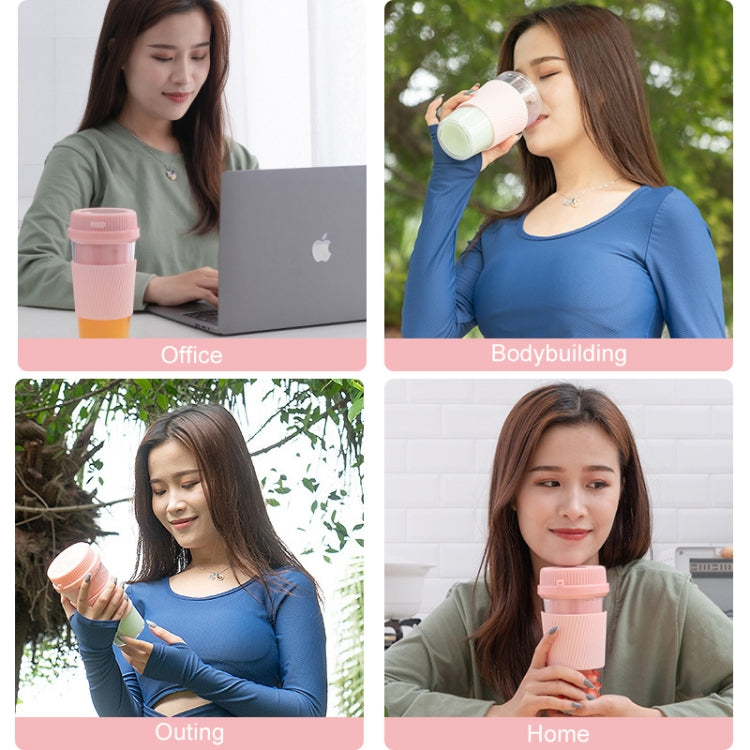 Portable USB Rechargeable Mini Household Electric Fruit Juicer(Pink) - HoMEdemic™ 