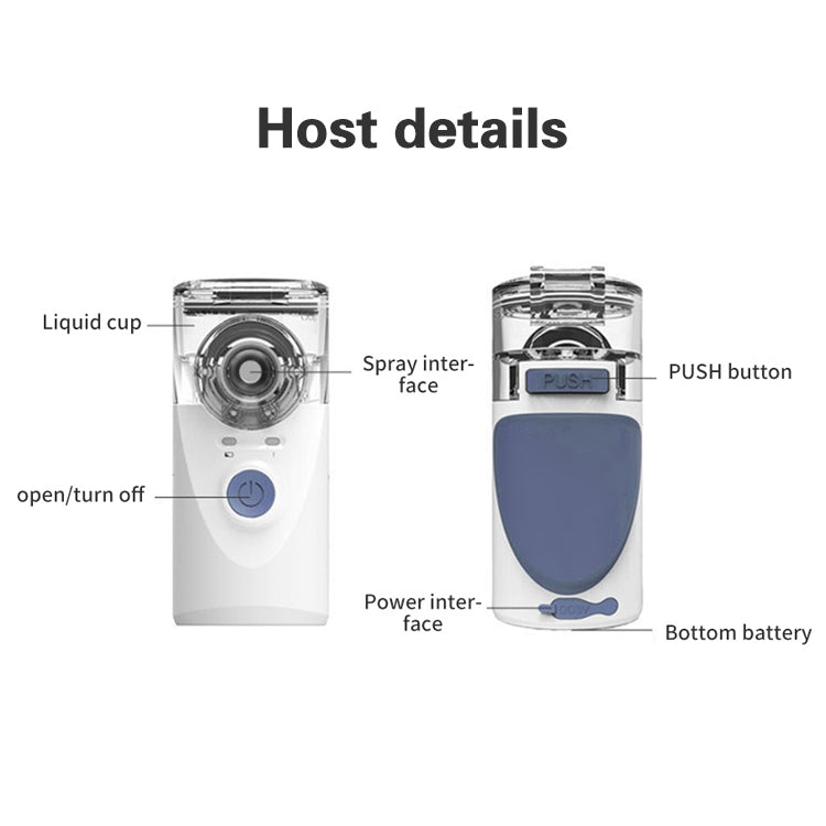 Portable Ultrasonic Nebulizer Mini Handheld Inhaler Respirator Health Care Home Machine Atomizer for Children - HoMEdemic™ 
