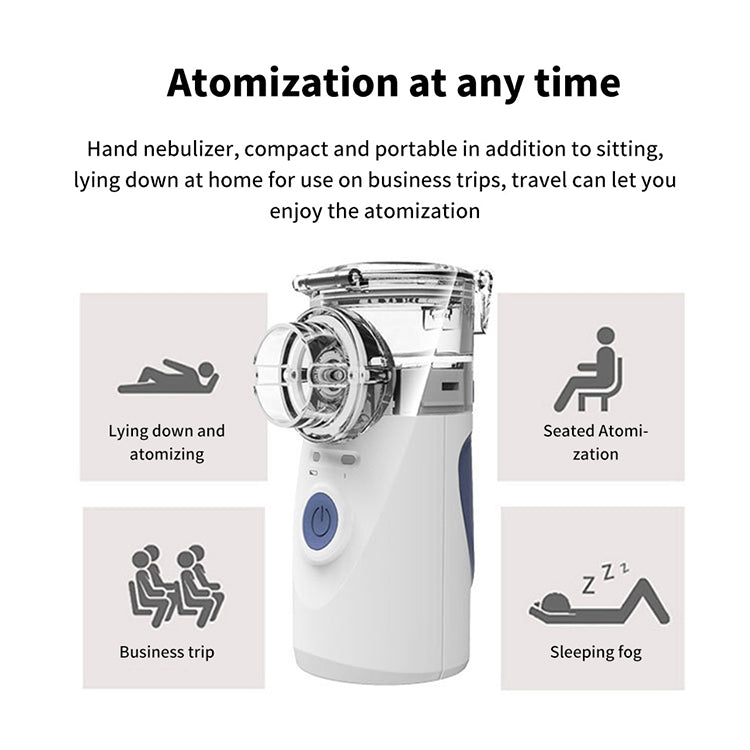 Portable Ultrasonic Nebulizer Mini Handheld Inhaler Respirator Health Care Home Machine Atomizer for Children - HoMEdemic™ 