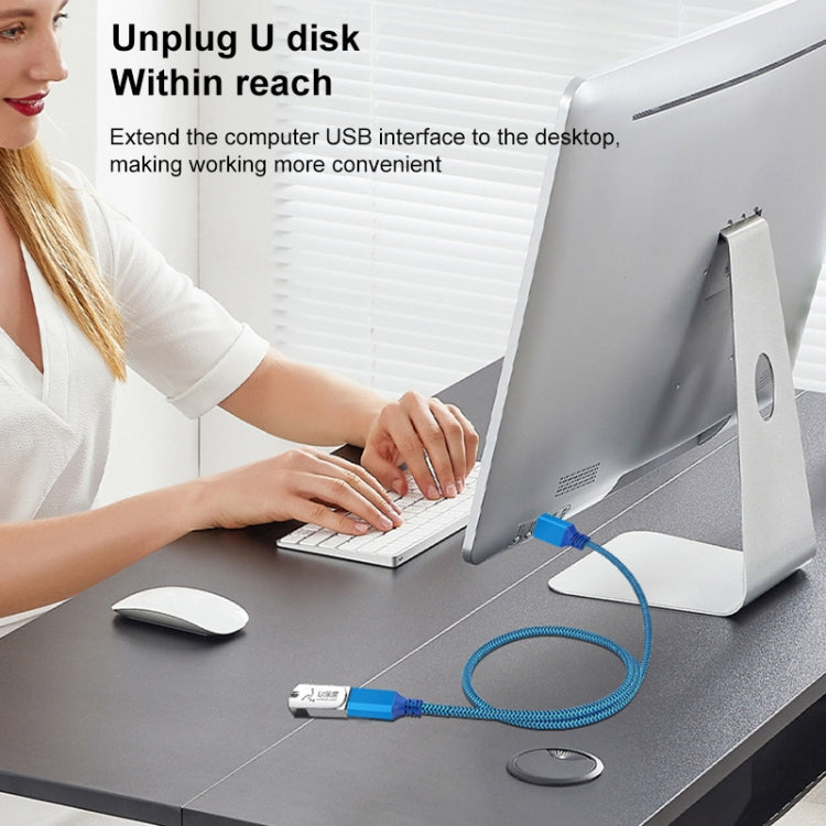 Printer / Hard Disk USB 3.0 Male to Female Extension Cable, Length:2m(Blue) - HoMEdemic™ 