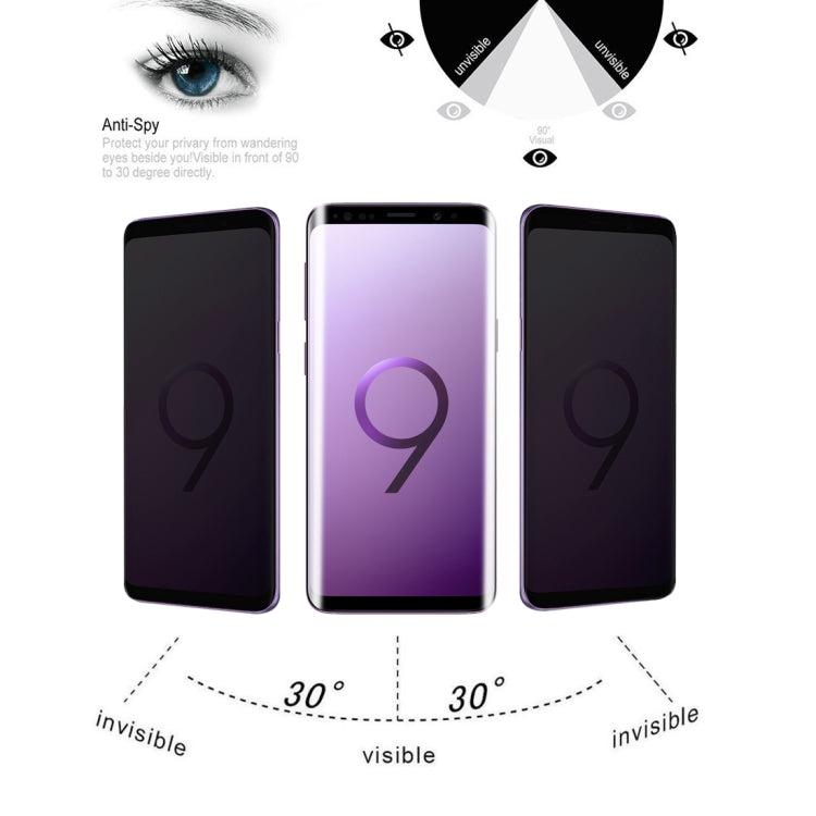 Privacy Anti-glare 0.26mm 9H 3D Tempered Glass Film for Galaxy S9+ - HoMEdemic™ 