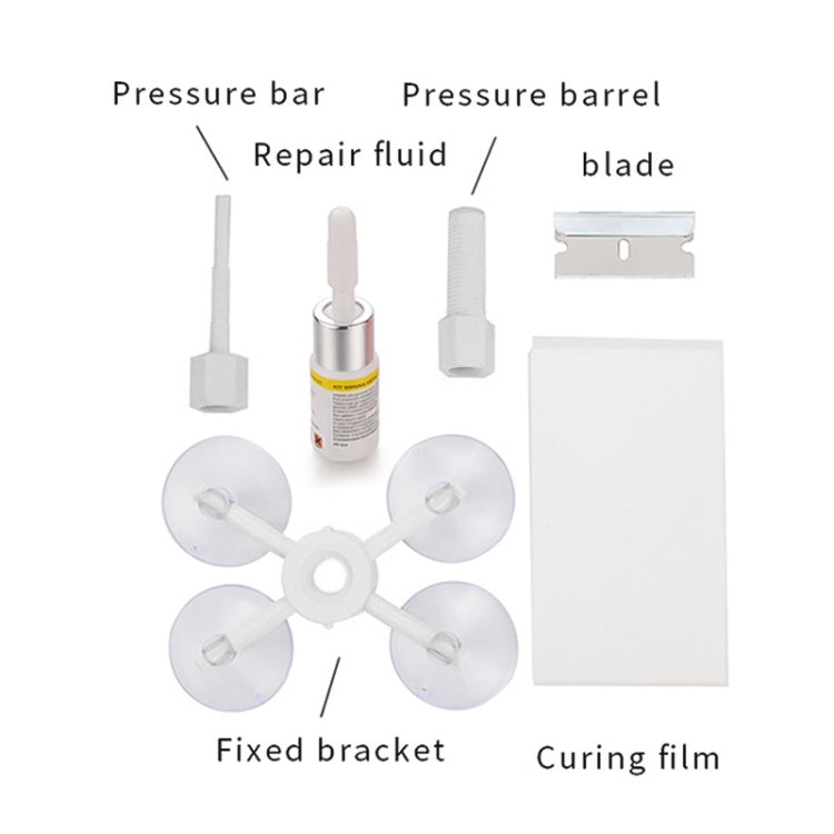 Professional Windscreen Repair Tool Paintless Dent Removal Car Window Windshield Repair Kit Chip Crack Auto Glass, Windscreen Repair Tool (White), Windscreen Repair Tool - HoMEdemic™ 
