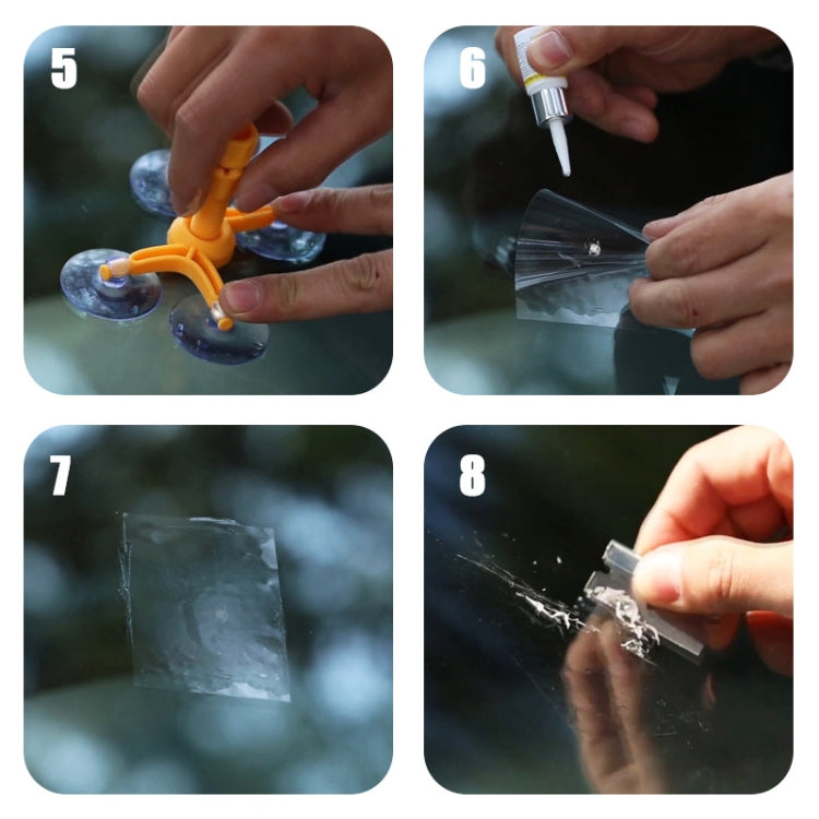 Professional Windscreen Repair Tool Paintless Dent Removal Car Window Windshield Repair Kit Chip Crack Auto Glass, Windscreen Repair Tool, Windscreen Repair Tool (White) - HoMEdemic™