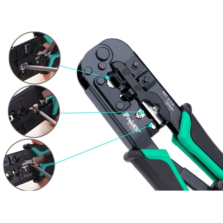 ProsKit CP-376TR 4P/6P/8P Three-Use Network Crimping Pliers - HoMEdemic™ 