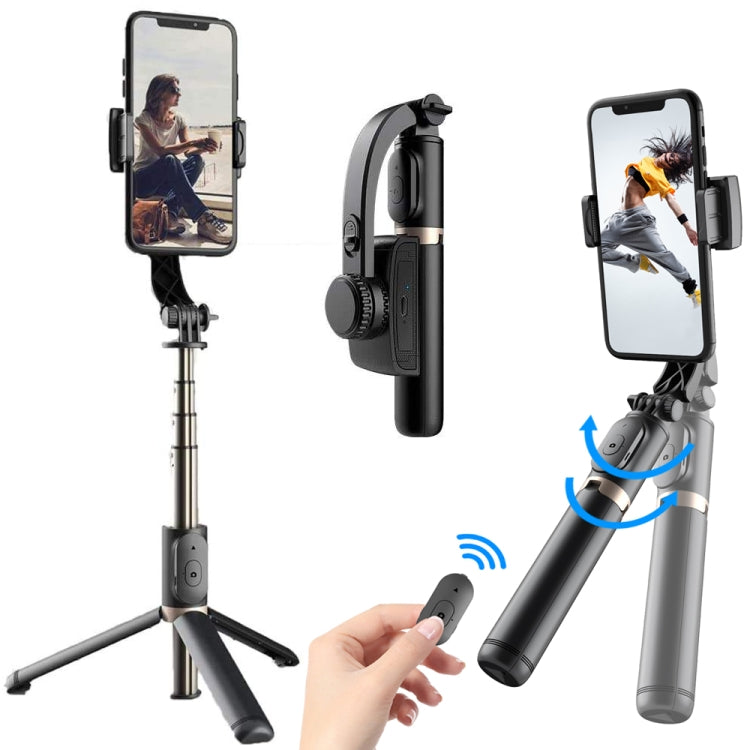 Q08 Gimbal Stabilizer Bluetooth Remote Control Tripod Selfie Stick, Q08 (Black) - HoMEdemic™ 