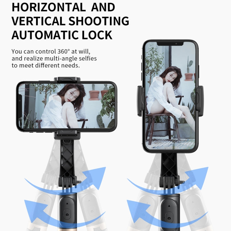 Q08 Gimbal Stabilizer Bluetooth Remote Control Tripod Selfie Stick, Q08 (Black) - HoMEdemic™ 