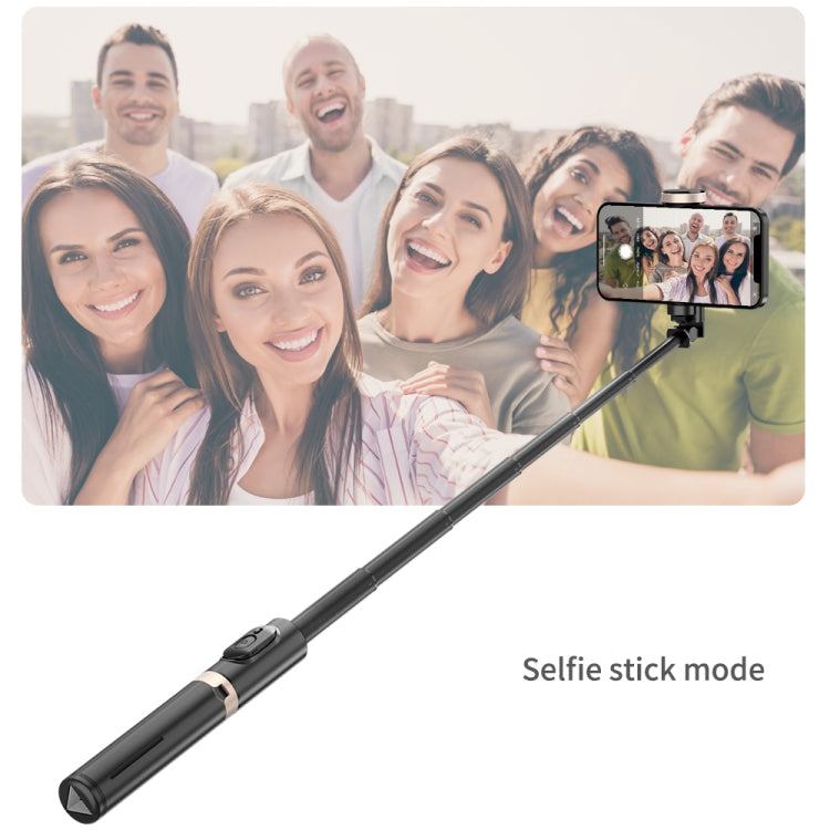 Q12 Hidden Design Reinforced Bluetooth Remote Control Tripod Selfie Stick, Q12 (Black) - HoMEdemic™ 