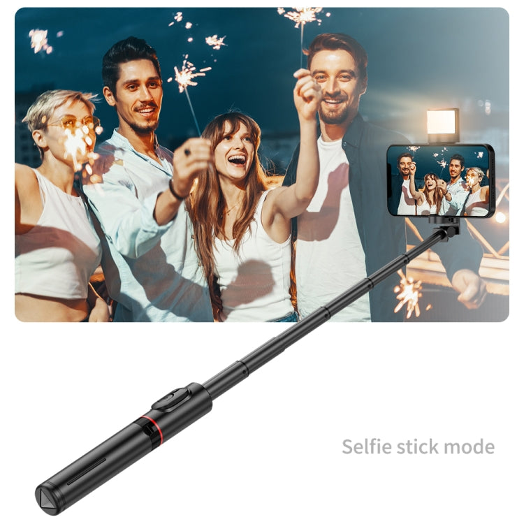Q12s Bluetooth Remote Control Rotatable Fill Light Tripod Selfie Stick, Q12s - HoMEdemic™ 