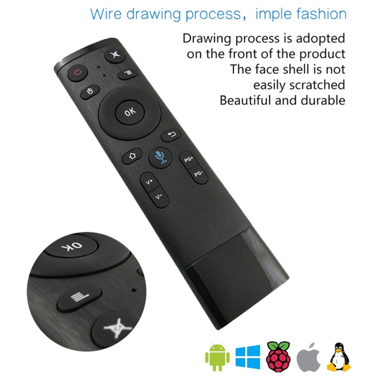 Q5 2.4G RF 3D Brushed Fashion Sense Universal Voice Version Air Mouse Remote Controller - HoMEdemic™ 