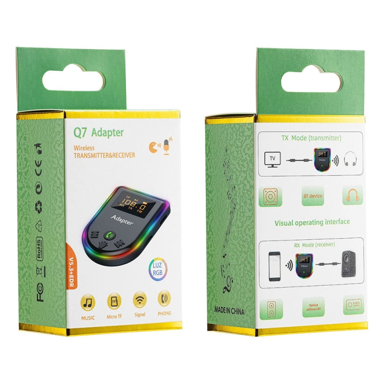Q7 LED Digital Display Car Bluetooth Receiver HIFI Sound Quality Wireless Audio Adapter - HoMEdemic™ 