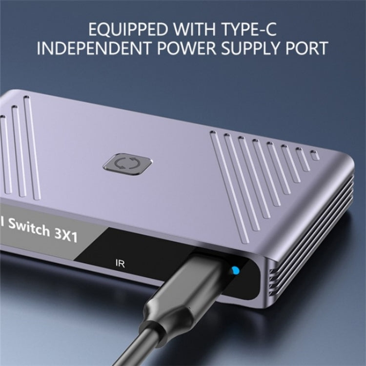 Q803 For TV / Monitor / Camera 8K HDMI 3-in-1-out Switch Converter with USB-C 5V Port - HoMEdemic™ 