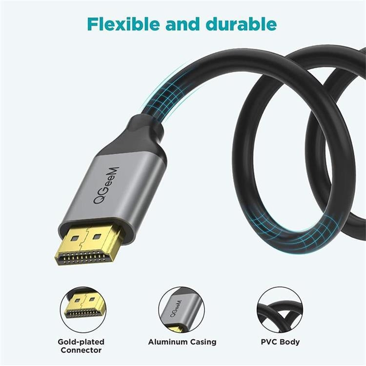 QGeeM QG-AV17 HDMI To HDMI Connection Cable Support 8K&60Hz 3m Length - HoMEdemic™ 