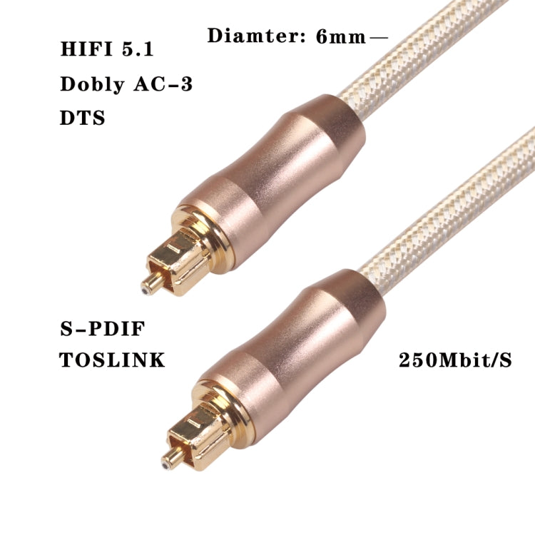 QHG02 SPDIF 1m OD6.0mm  Toslink FIBER Male to Male Digital Optical Audio Cable, 1m - HoMEdemic™ 