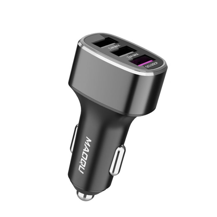 QIAKEY GT680 3 USB Ports Fast Charge Car Charger(Gray) - HoMEdemic™ 