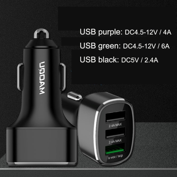 QIAKEY GT680 3 USB Ports Fast Charge Car Charger(Gray) - HoMEdemic™ 