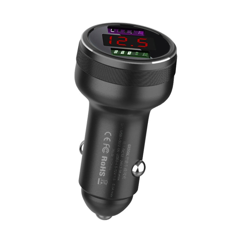 QIAKEY GX506L Dual USB Fast Charge Car Charger(Black) - HoMEdemic™ 