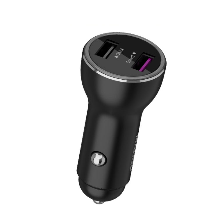 QIAKEY QK505 Dual Ports Fast Charge Car Charger(Black) - HoMEdemic™ 