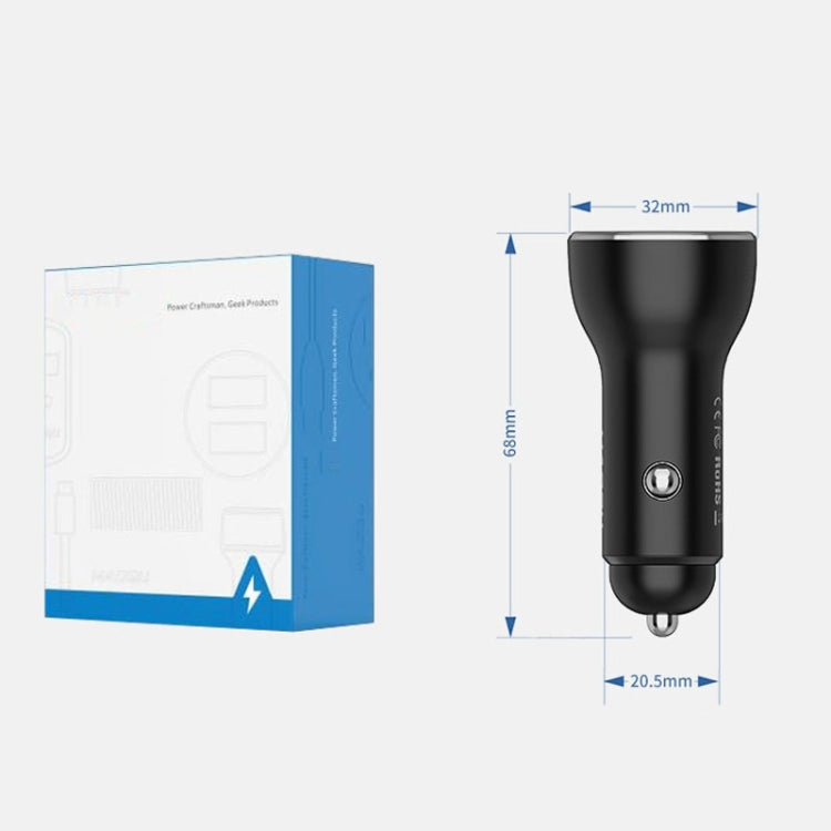 QIAKEY QK505 Dual Ports Fast Charge Car Charger(Black) - HoMEdemic™ 