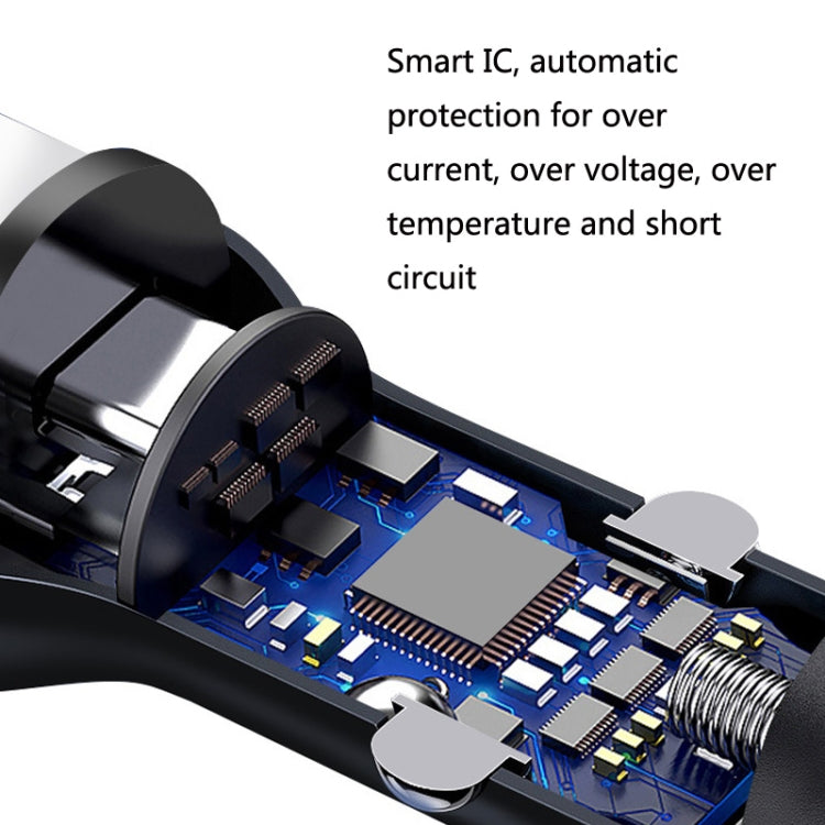 QIAKEY QK505 Dual Ports Fast Charge Car Charger(Black) - HoMEdemic™ 