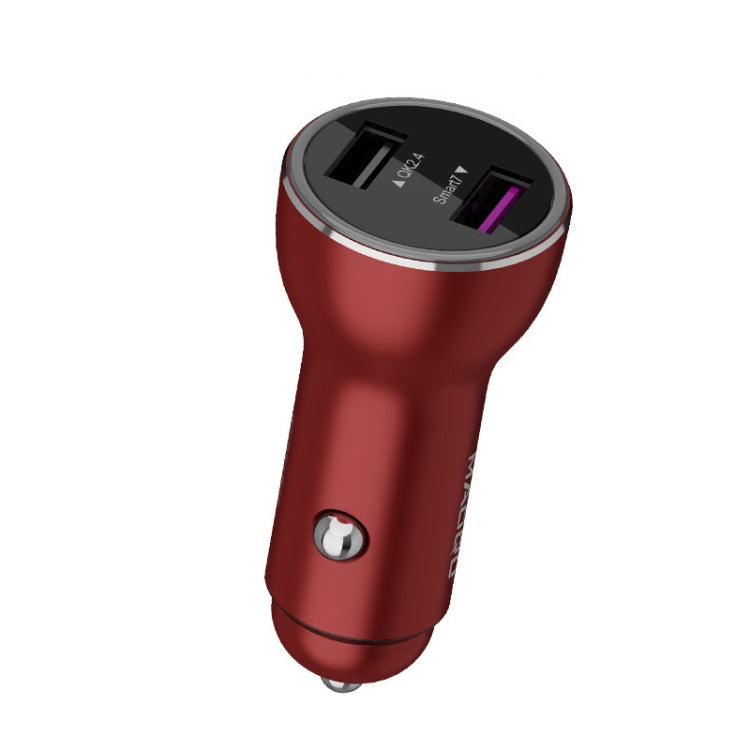 QIAKEY QK505 Dual Ports Fast Charge Car Charger(Red) - HoMEdemic™ 