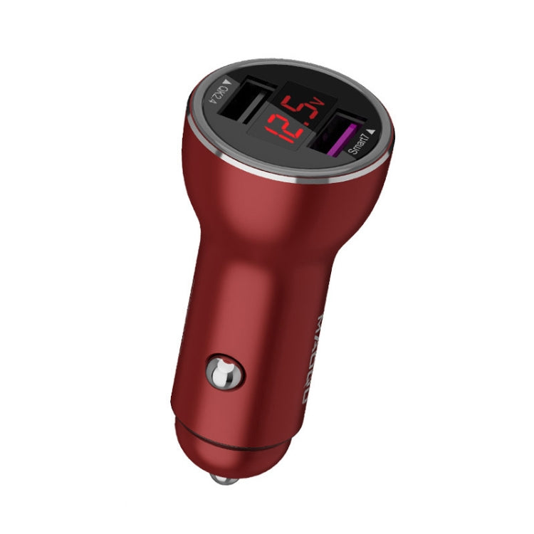 QIAKEY QK505L Dual Ports Fast Charge Car Charger(Red) - HoMEdemic™ 