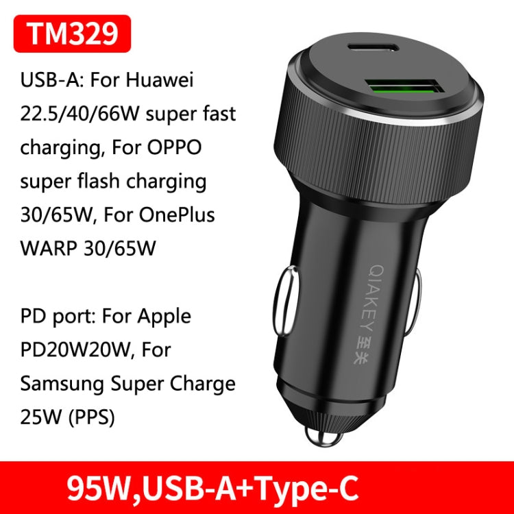 QIAKEY TM329 Dual Port Fast Charge Car Charger - HoMEdemic™ 