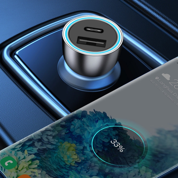 QIAKEY Vehicle Dual Port Fast Charging Charger One To Two Cigarette Lighter, Model: TK519 Coffee - HoMEdemic™ 