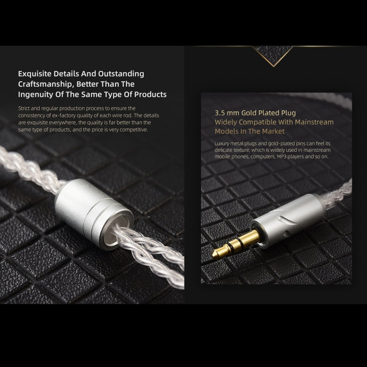 QKZ A1 Four-strand Silver-plated Wired Earphone - HoMEdemic™ 