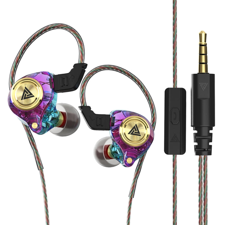 QKZ AK3 FiLe In-ear Subwoofer Wire-controlled Earphone with Mic(Colorful) - HoMEdemic™ 