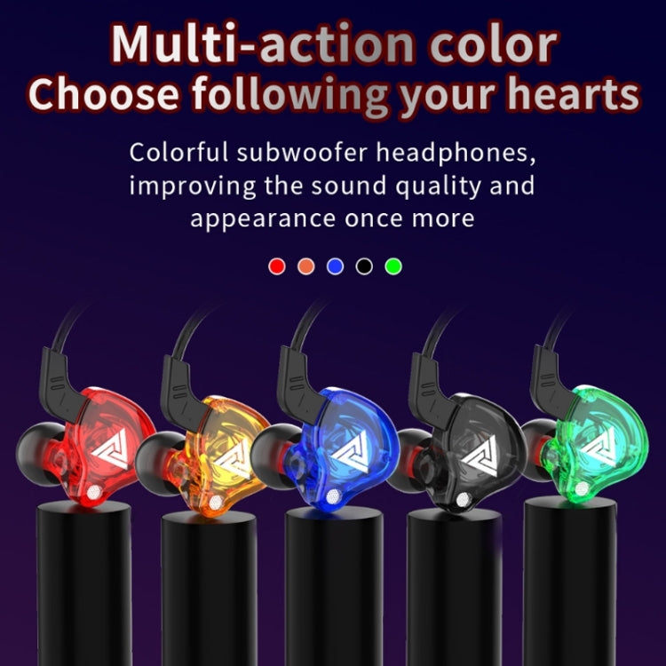 QKZ AK6 3.5mm In-Ear Wired Subwoofer Sports Earphone, Cable Length: About 1.2m(Colorful Purple) - HoMEdemic™ 