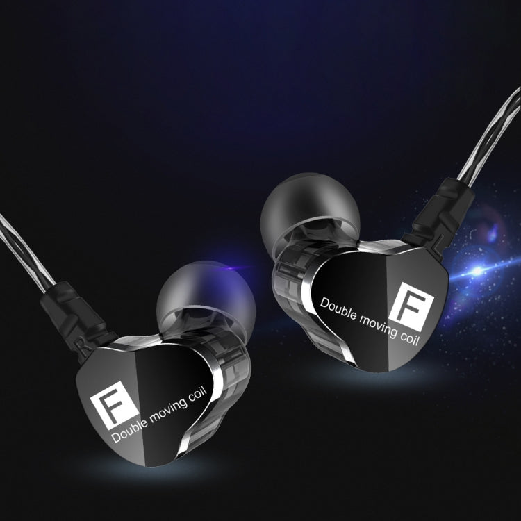 QKZ F910 In-Ear Subwoofer Dual Dynamic Earphone(Black) - HoMEdemic™ 