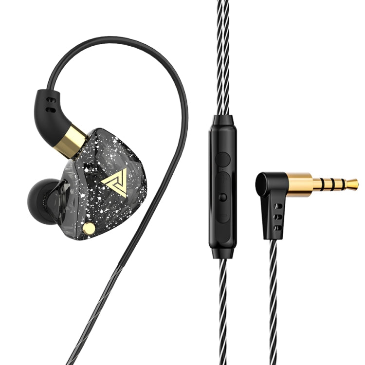 QKZ SK8 3.5mm Sports In-ear Dynamic HIFI Monitor Earphone with Mic(Black) - HoMEdemic™ 