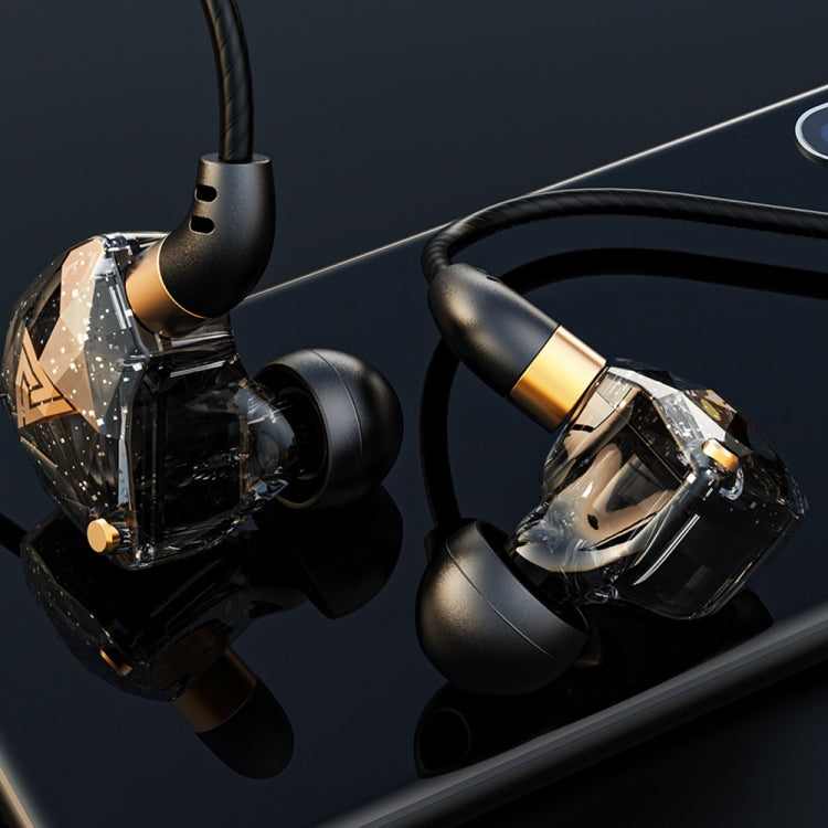 QKZ SK8 3.5mm Sports In-ear Dynamic HIFI Monitor Earphone with Mic(Black) - HoMEdemic™ 