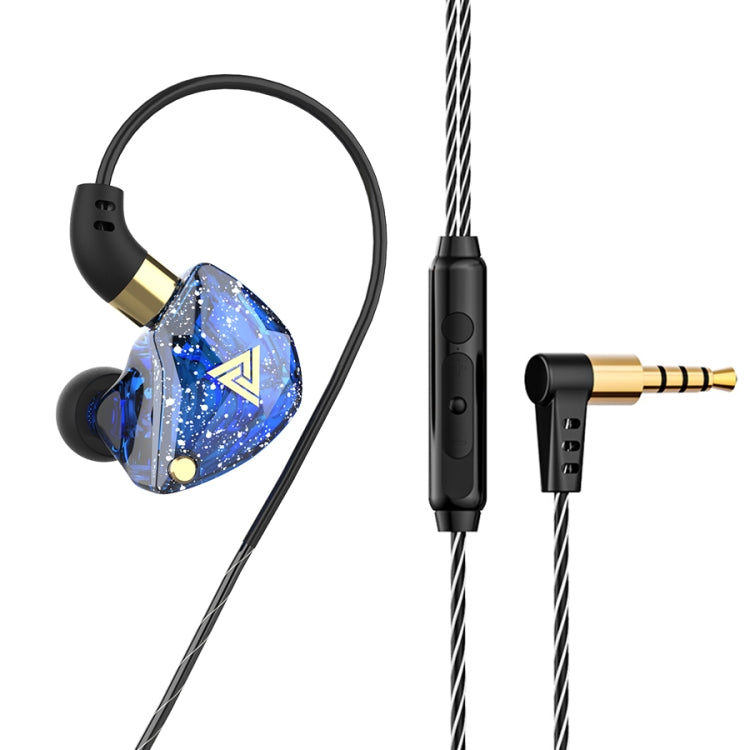 QKZ SK8 3.5mm Sports In-ear Dynamic HIFI Monitor Earphone with Mic(Blue) - HoMEdemic™ 