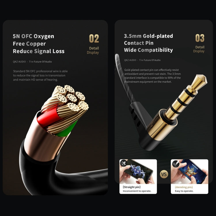 QKZ SK8 3.5mm Sports In-ear Dynamic HIFI Monitor Earphone with Mic(Colorful) - HoMEdemic™ 