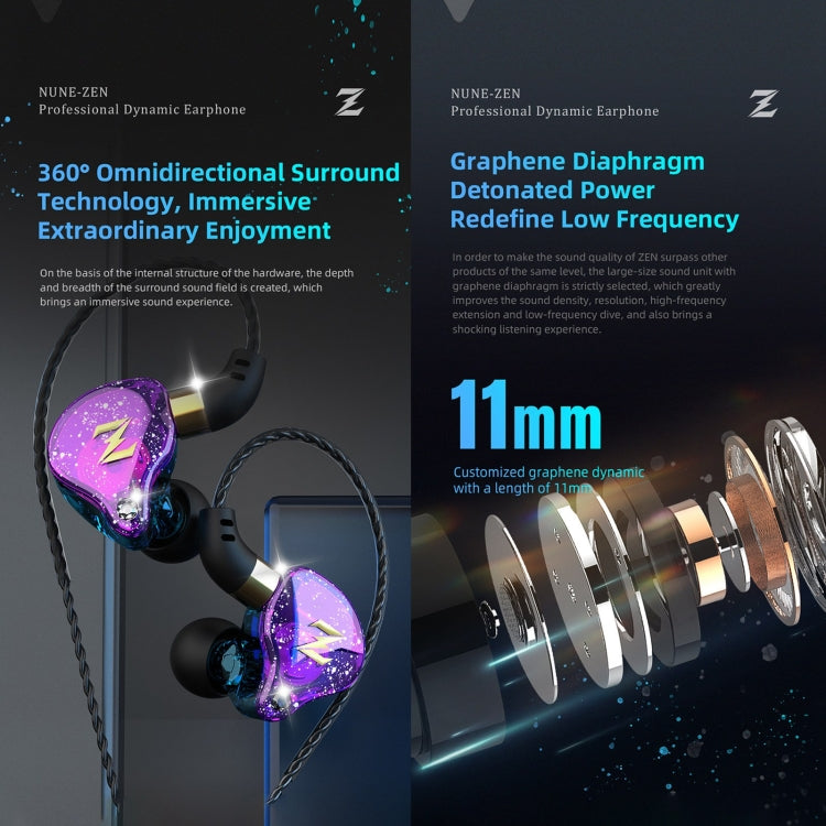 QKZ ZEN In-ear Subwoofer Wire-controlled Music Running Sports Earphone with Mic(Colorful) - HoMEdemic™ 