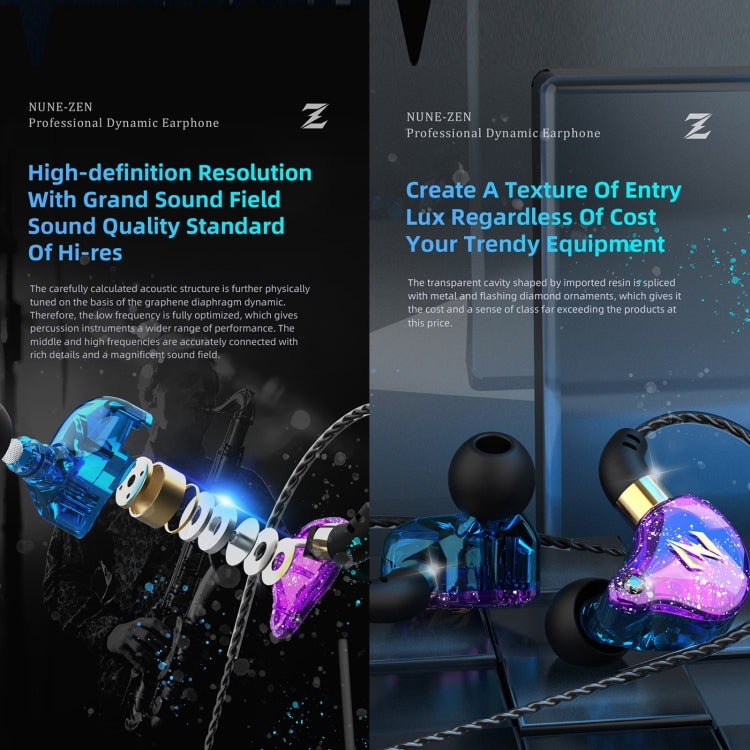 QKZ ZEN In-ear Subwoofer Wire-controlled Music Running Sports Earphone with Mic(Colorful) - HoMEdemic™ 