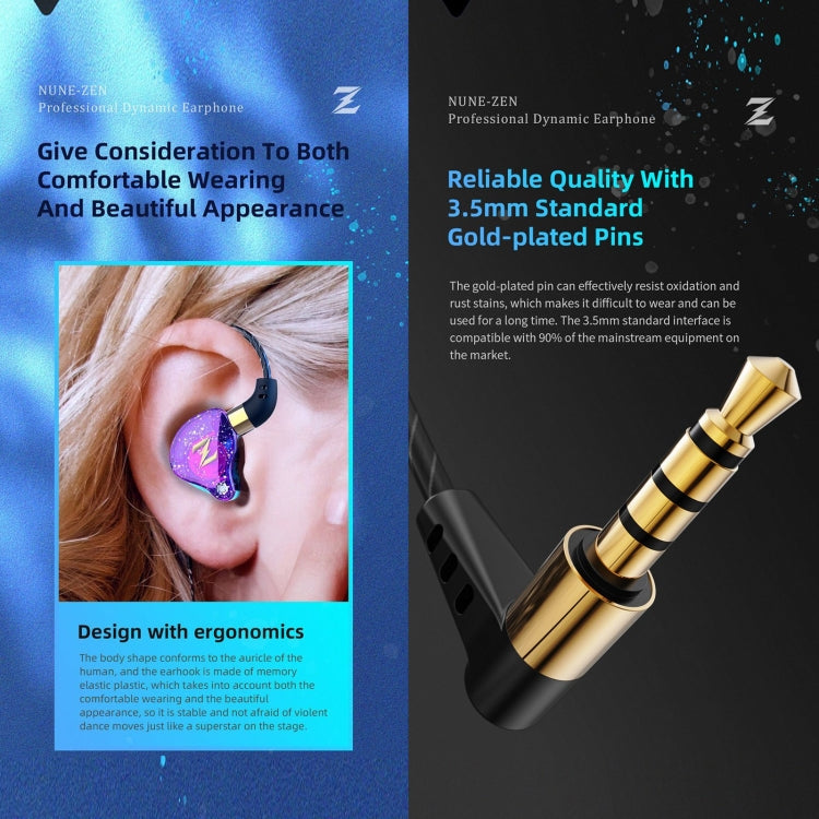 QKZ ZEN In-ear Subwoofer Wire-controlled Music Running Sports Earphone with Mic(Colorful) - HoMEdemic™ 