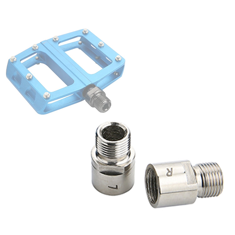 QL1 One Pair Steel Bike Pedal Spacer Extenders Bicycle Pedal Spacers for 9/16 inch Threaded Pedals - HoMEdemic™ 