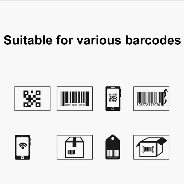 QR Code Scanner Mobile Phone Screen Supermarket Cashier Scanner, Model: Bluetooth Wireless - HoMEdemic™ 