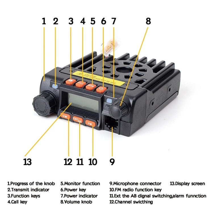 QYT KT-8900 25W Dual Band Mobile Radio Car Walkie Talkie with Display, KT-8900 - HoMEdemic™ 