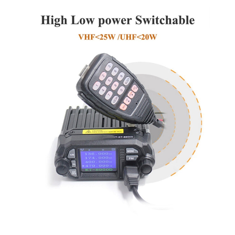 QYT KT-8900D Mini 25W Dual Band Mobile Radio Walkie Talkie for Car, KT-8900D - HoMEdemic™ 